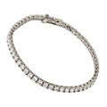 Pulsera Tennis Elaine Vault de Oro Blanco 14k con 3.14 cts de Diamantes de Laboratorio