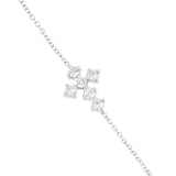 Pulsera Selene de Oro Blanco 14k con diamantes de laboratorio, en toma de catálogo sobre fondo blanco.