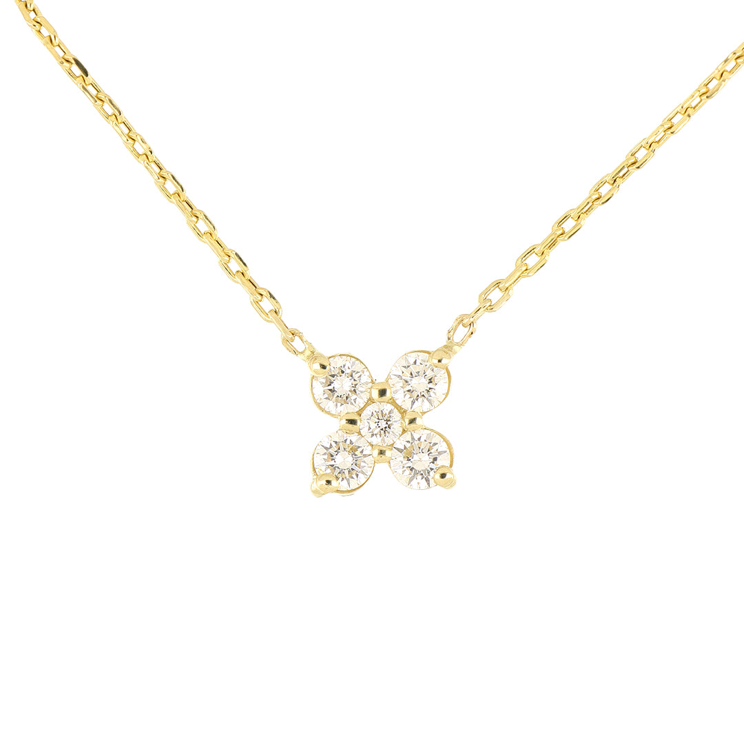 Dije Cieli de Oro Amarillo 14k con Diamantes de Laboratorio