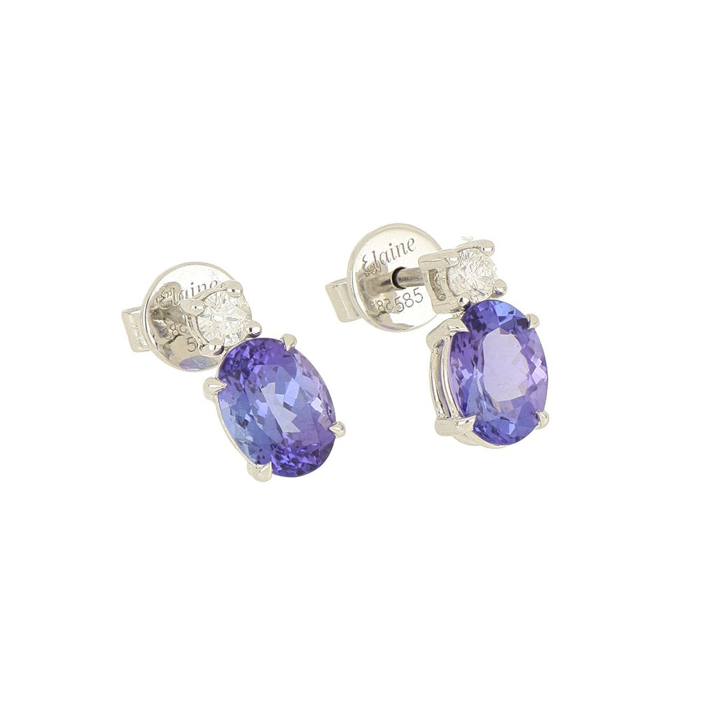 [ID 5846 OT 5597] Elaine Broqueles Tanzanita Tanzanita (Oval) OB 14K