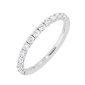 Churumbela Clásica Mini de Oro Blanco 14k con Diamantes de Laboratorio