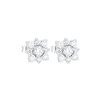 Broqueles Iris de Oro Blanco 14k con Diamantes de Laboratorio