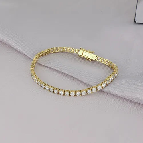 Pulsera Tennis Elaine ¦ Oro 14k · Standard