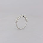Churumbela Elaine Grande de Oro Blanco 14k con Diamantes de Laboratorio