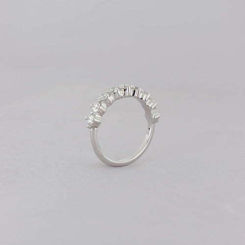 Anillo Churumbela ¦ Oro Blanco · Grande