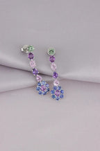 [ML-75274] Elaine Dije Colgantes Largos 6.62 cts Zafiro OB 14K