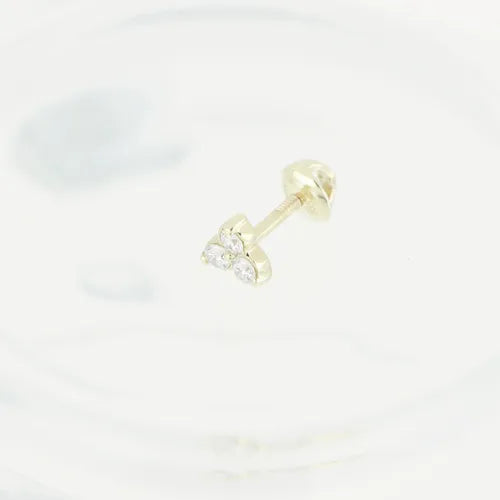 [EN-PC-TR-DL-OB-01] Elaine Piercings Tré 0.20 cts OB 14K