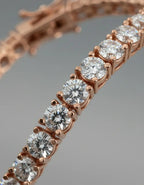 Pulsera Tennis Elaine Vault de Oro Rosa 14k con Diamantes de Laboratorio