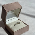 Anillo Churumbela ¦ Oro Blanco · Chica