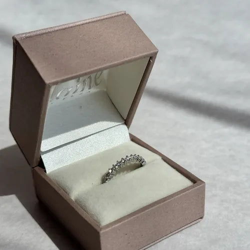 Anillo Churumbela ¦ Oro Blanco · Chica