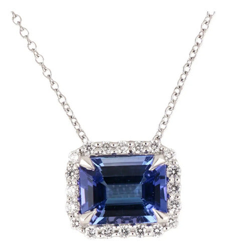 [ML-79290] Elaine Dije Biselado Tanzanita Corte Esmeralda 2.61 cts Tanzanita (Esmeralda) OB 14K