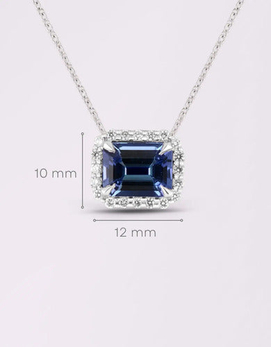 [ML-79290] Elaine Dije Biselado Tanzanita Corte Esmeralda 2.61 cts Tanzanita (Esmeralda) OB 14K