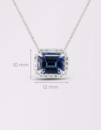 [ML-79290] Elaine Dije Biselado Tanzanita Corte Esmeralda 2.61 cts Tanzanita (Esmeralda) OB 14K