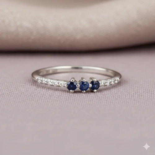 Anillo Felicia ¦ Zafiros · Oro Amarillo