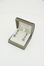 [ML-75274] Elaine Dije Colgantes Largos 6.62 cts Zafiro OB 14K