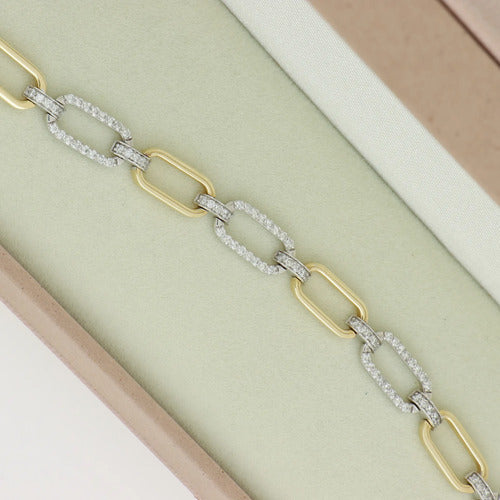 [ML-25775] Elaine Pulsera Tennis ESLABONES 1.04 cts OM 14K
