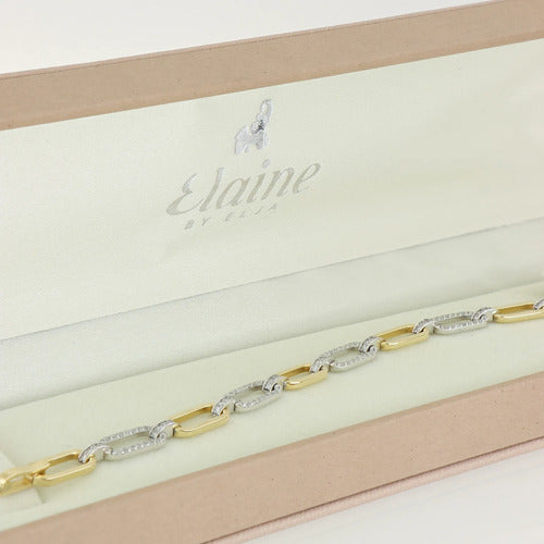 [ML-25775] Elaine Pulsera Tennis ESLABONES 1.04 cts OM 14K