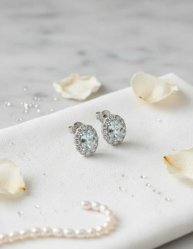 [ML-95754-DUP] Elaine Broqueles Aguamarina Aguamarina OA 14K