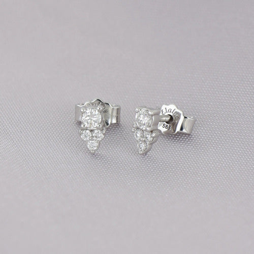 [EN-PC-TR-DL-OB-02] Elaine Piercings Tré Cima 0.26 cts OB 14K