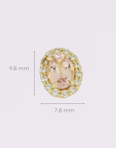 [ML-03146] Elaine Broqueles Morganita Ovales Biselados 1.70 cts Morganita OA 14K