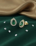 [ML-08672] Elaine Broqueles Biselados Esmeralda Pera Esmeralda (Pera) OA 14K