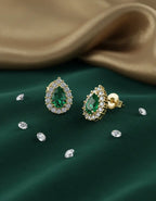 [ML-08672] Elaine Broqueles Biselados Esmeralda Pera Esmeralda (Pera) OA 14K