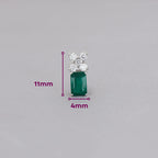 [EN-BR-CI-ES-OB-01] Elaine Broqueles Cieli Esmerald con Esmeralda 1.41 cts Esmeralda OB 14K