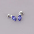Aretes Tanzanita Diam Natural ¦ Standard