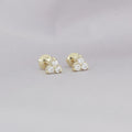 [EN-PC-TR-DL-OB-01] Elaine Piercings Tré 0.20 cts OB 14K