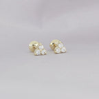 [EN-PC-TR-DL-OB-01] Elaine Piercings Tré 0.20 cts OB 14K