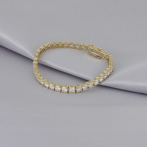 Pulsera Tennis Elaine ¦ Oro Amarillo · High Quilataje
