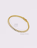 Pulsera Tennis Elaine ¦ Oro 14k · Standard