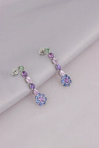 [ML-75274] Elaine Dije Colgantes Largos 6.62 cts Zafiro OB 14K