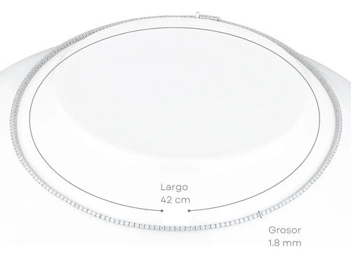 Gargantilla Tennis Elaine ¦ Diam Nat · Standard