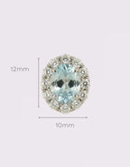 [ML-95754-DUP] Elaine Broqueles Aguamarina Aguamarina OA 14K