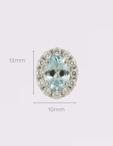 [ML-95754-DUP] Elaine Broqueles Aguamarina Aguamarina OA 14K