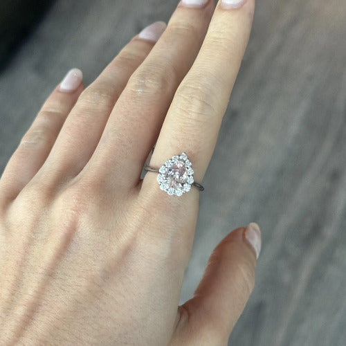 [ML-56861] Elaine Anillo Biselado Morganita Oval 1.15 cts Morganita (Oval) OB 14K