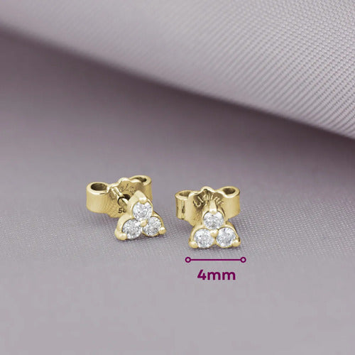 [EN-PC-TR-DL-OB-01] Elaine Piercings Tré 0.20 cts OB 14K
