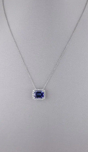 [ML-79290] Elaine Dije Biselado Tanzanita Corte Esmeralda 2.61 cts Tanzanita (Esmeralda) OB 14K