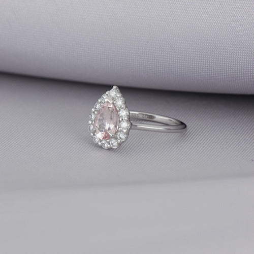 [ML-56861] Elaine Anillo Biselado Morganita Oval 1.15 cts Morganita (Oval) OB 14K