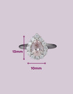 [ML-56861] Elaine Anillo Biselado Morganita Oval 1.15 cts Morganita (Oval) OB 14K