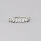 Churumbela Elaine Grande de Oro Blanco 14k con Diamantes de Laboratorio