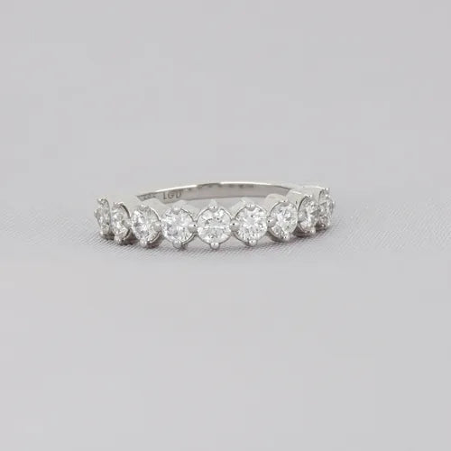 Anillo Churumbela ¦ Oro Blanco · Grande