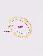 Pulsera Tennis Elaine ¦ Oro Amarillo · High Quilataje