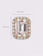 [ML-37448] Elaine Broqueles Biselado Morganita Corte Pera Morganita (Pera) OA 14K