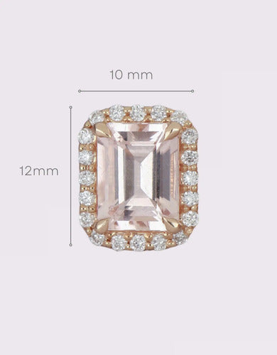 [ML-37448] Elaine Broqueles Biselado Morganita Corte Pera Morganita (Pera) OA 14K