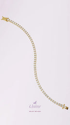 Pulsera Tennis Elaine ¦ Oro 14k · Standard