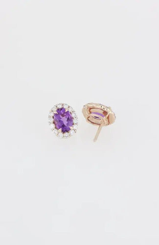 [ML-78448] Elaine Broqueles Biselado Amatista Corte Oval Amatista (Oval) OA 14K