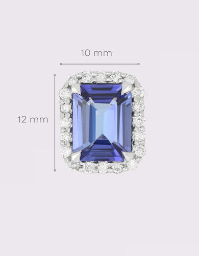 [ML-49577] Elaine Broqueles Biselado con Tanzanita Corte Esmeralda 4.41 cts Tanzanita (Esmeralda) OA 14K