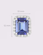 [ML-49577] Elaine Broqueles Biselado con Tanzanita Corte Esmeralda 4.41 cts Tanzanita (Esmeralda) OA 14K